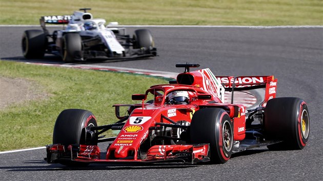 Sebastian Vettel ve Velk cen Japonska formule 1.