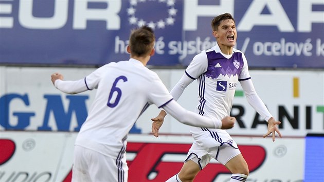 Momentka z utkn Youth League mezi Sigmou Olomouc a NK Maribor