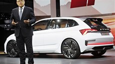 Mezinárodní autosalon v Paříži, 2. října 2018. Předseda představenstva Škoda... Mezinárodní autosalon v Paříži, 2. října 2018. Předseda představenstva Škoda...