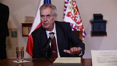 Prezident Miloš Zeman vystoupil 5. října 2018 v Jízdárně Pražského hradu na... Prezident Miloš Zeman vystoupil 5. října 2018 v Jízdárně Pražského hradu na...