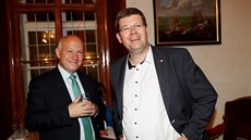 Pavel Fischer a Jiří Pospíšil v pražském volebním štábu TOP 09. (6. října 2018) Pavel Fischer a Jiří Pospíšil v pražském volebním štábu TOP 09. (6. října 2018)