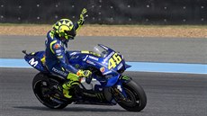 Valentino Rossi v kvalifikaci na Velkou cenu Thajska. Valentino Rossi v kvalifikaci na Velkou cenu Thajska.