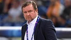 Plzeňský trenér Pavel Vrba při zápase s AS Řím. Plzeňský trenér Pavel Vrba při zápase s AS Řím.