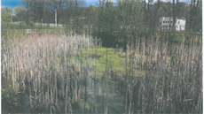 Protipožární nádrž v dubnu roku 2014.