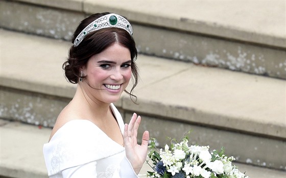 Princezna Eugenie coby nevsta (Windsor, 12. íjna 2018)