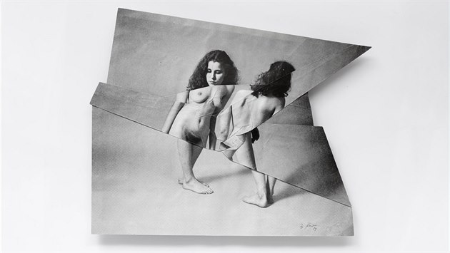 Jiří Kolář, ze souboru 100 variací na téma Písně písní (1979, muchláž) Jiří Kolář, ze souboru 100 variací na téma Písně písní (1979, muchláž)