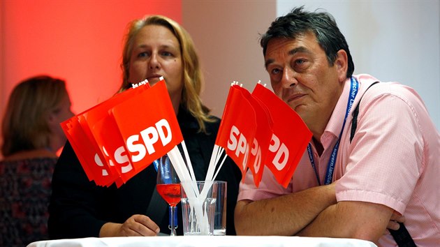 Zstupci SPD bhem voleb v Bavorsku.