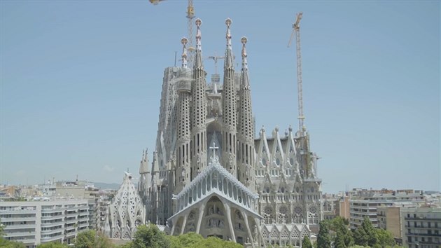 Barcelonsk katedrla Sagrada Familia (erven 2018)