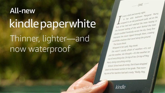 teka Kindle Paperwhite pichz ve 4. generaci.