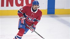 Tomáš Plekanec při svém 1000. utkání v NHL. Tomáš Plekanec při svém 1000. utkání v NHL.