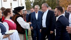 eský prezident Milo Zeman navtívil 11. íjna 2018 spolu s prezidenty...