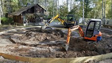 V národní přírodní rezervaci Soos vzniká nové návštěvnické centrum. Základy... V národní přírodní rezervaci Soos vzniká nové návštěvnické centrum. Základy...