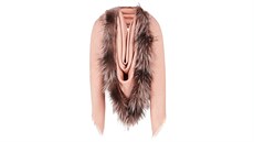 Růžovou šálu Touch of Fur vyrábí italská módní značka Fendi Růžovou šálu Touch of Fur vyrábí italská módní značka Fendi
