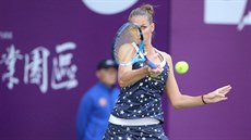 Karolína Plíšková na turnaji v Tchien-ťinu. Karolína Plíšková na turnaji v Tchien-ťinu.