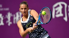 Karolína Plíšková na turnaji v Tchien-ťinu. Karolína Plíšková na turnaji v Tchien-ťinu.