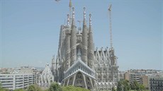 Barcelonská katedrála Sagrada Familia (erven 2018)