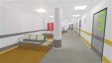Vizualizace nové podoby úrazovky ve zlínské nemocnici T. Bati. Vizualizace nové podoby úrazovky ve zlínské nemocnici T. Bati.