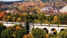 Od září probíhají na dvojici viaduktů Pražského Semmeringu opravy. (11.10.2018)... Od září probíhají na dvojici viaduktů Pražského Semmeringu opravy. (11.10.2018)...