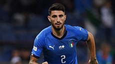 Cristiano Piccini z Itálie bhem duelu s Ukrajinou