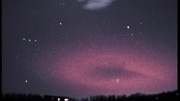 Záblesk Elfa nad mořem.