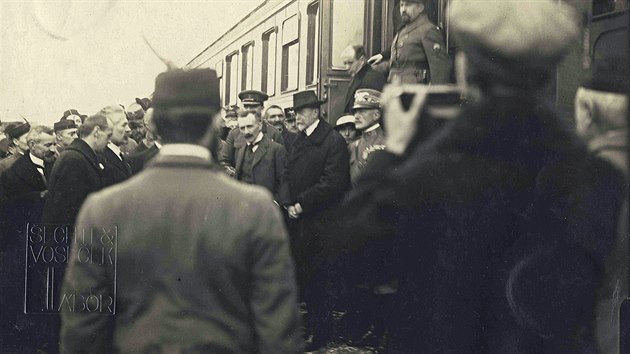 Pjezd Tome Garrigua Masaryka do Tbora (21. prosince 1918)