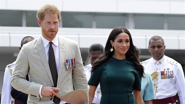Princ Harry a vvodkyn Meghan na nvtv Fidi (Nadi, 25. jna 2018)