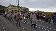 Pochod pro republiku od Tyršova domu na Václavské náměstí ke stému výročí... Pochod pro republiku od Tyršova domu na Václavské náměstí ke stému výročí...