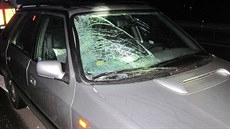 V Liptále u základní škole srazilo auto chodce (21. října 2018). V Liptále u základní škole srazilo auto chodce (21. října 2018).