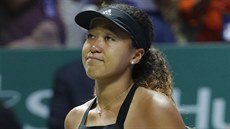 Japonská debutantka na Turnaji mistryň Naomi Ósakaová se loučí se slzami v... Japonská debutantka na Turnaji mistryň Naomi Ósakaová se loučí se slzami v...