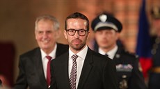 Tenista Radek Štěpánek převzal 28. října 2018 ve Vladislavském sále v Pražském... Tenista Radek Štěpánek převzal 28. října 2018 ve Vladislavském sále v Pražském...