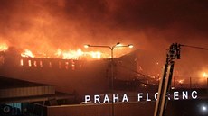 Požár na pražské Florenci, 27.10.2010 Požár na pražské Florenci, 27.10.2010