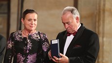 Udílení státních vyznamenání - Ivan Vyskoil a Alena Vitásková (28. íjna 2018)