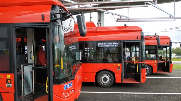 Elektrobus koda 29BB Solaris. V eskch Budjovicch jsou tyto vozy v provozu od 1. listopadu 2018.