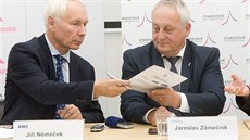 Jiří Němeček (ANO) a Jaroslav Zámečník (Starostové). Jiří Němeček (ANO) a Jaroslav Zámečník (Starostové).