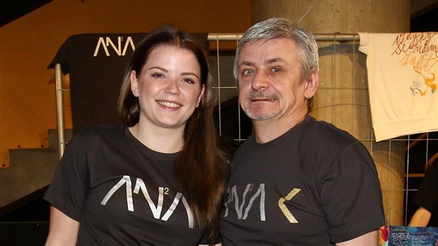 Berenika Suchnkov a jej otec Michal Suchnek (12. dubna 2018)