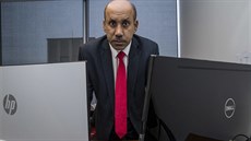 Saúdský disident a kritik saúdské vlády Ali Ahmad (26. října 2018) Saúdský disident a kritik saúdské vlády Ali Ahmad (26. října 2018)