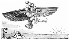 Vít Fučík na ilustraci A. Hermana v knize Z dějin naší vzduchoplavby od Václava... Vít Fučík na ilustraci A. Hermana v knize Z dějin naší vzduchoplavby od Václava...