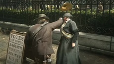 Red Dead Redemption 2 - hlavní hrdina mlátí aktivistku Red Dead Redemption 2 - hlavní hrdina mlátí aktivistku