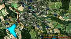 Obchvat Frýdku-Místku a připojení na R48 vyznačené na mapě. Obchvat Frýdku-Místku a připojení na R48 vyznačené na mapě.