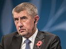 Premiér Andrej Babiš při debatě k 100 letům od konce první světové války v...