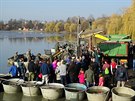 Výlov rybníka Bezruč v Jistebníku Výlov rybníka Bezruč v Jistebníku