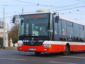 Knír můžete vidět i na lince autobusu 150.