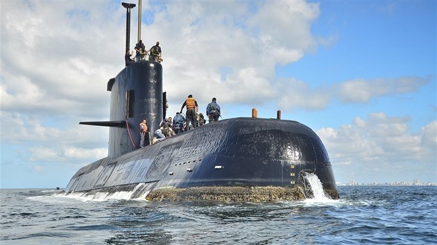 Ztracená argentinská ponorka San Juan na starí fotce