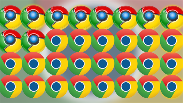 Vývoj ikony prohlíee Chrome