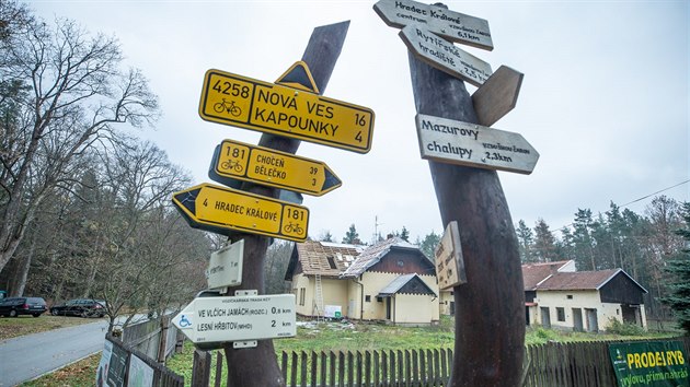 Zaala rekonstrukce hjovny U Dvou rak v hradeckch lesch (13. 11. 2018).