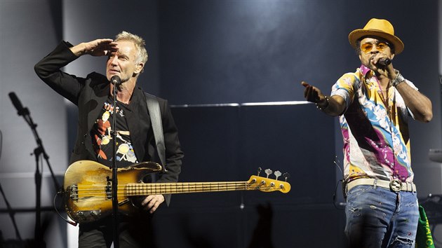 Sting a Shaggy na spolenm koncertu v praskm Foru Karln 16. listopadu 2018