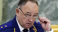 Ruský prokurátor generál Nikolaj Atmonijev na tiskové konferenci (19- listopadu...