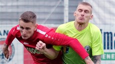 Momentka z druholigového utkání Chrudim (v červených dresech) - Prostějov Momentka z druholigového utkání Chrudim (v červených dresech) - Prostějov