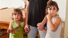 Rozina s dcerami Alžbětou a Barborkou Rozina s dcerami Alžbětou a Barborkou