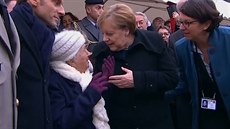 Francouzský prezident Macron a nmecká kancléka Merkelová